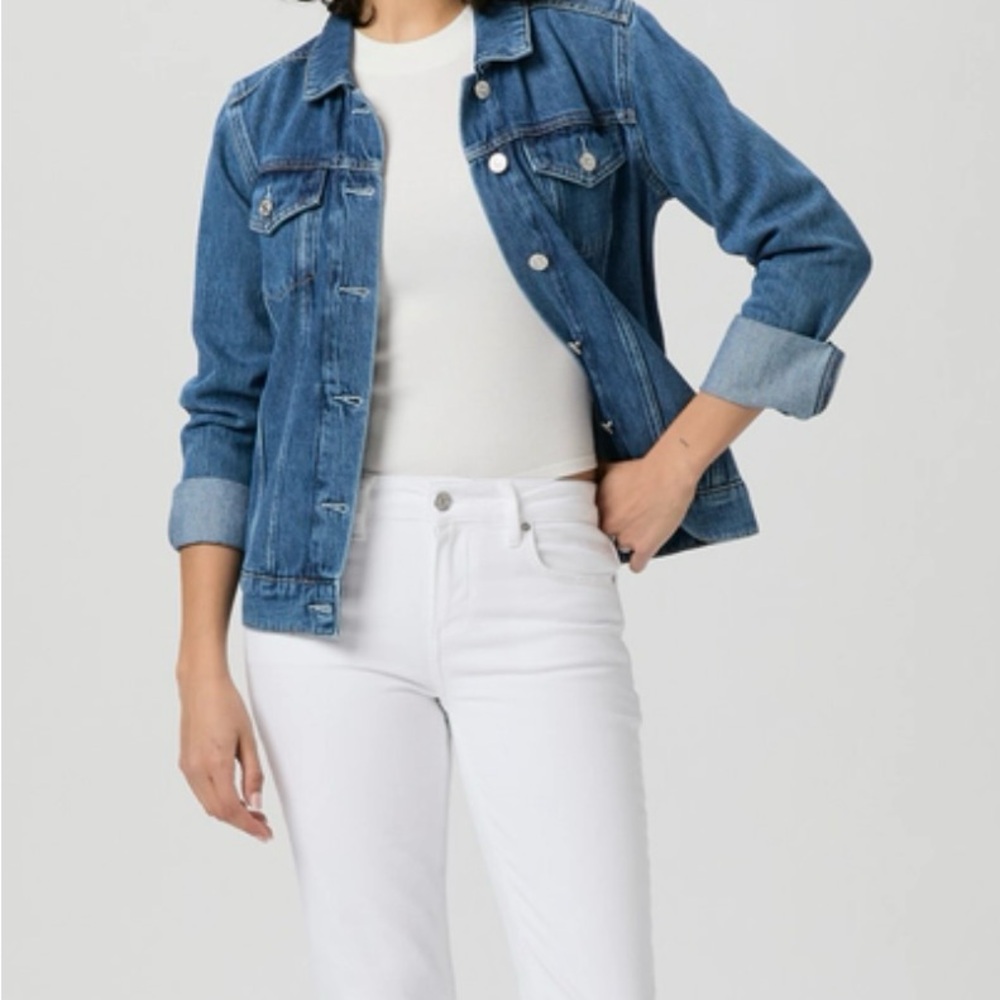Paige Amber Straight White Jeans - size 27